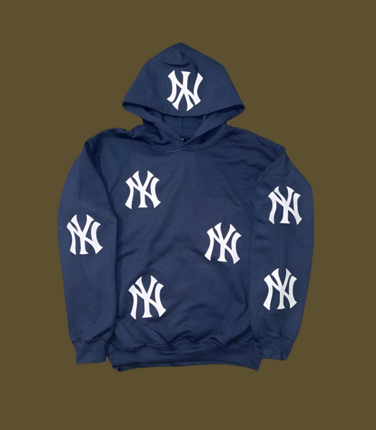 New York Yankees All Over Print Hoodie